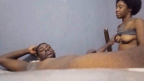 Ebony rim job, سوداء, المؤخرة في الفم