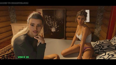 Diversión animada en 3D con Misskitty2k en un juego virtual sexy