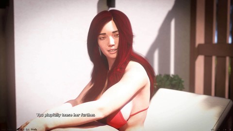 3d animated, 3d animation, bikini girl